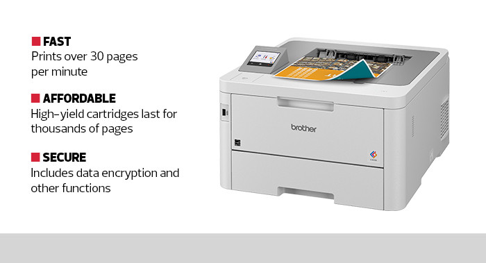 Brother Workhorse HL-L8245CDW Specs: Fast, affordable, secure.